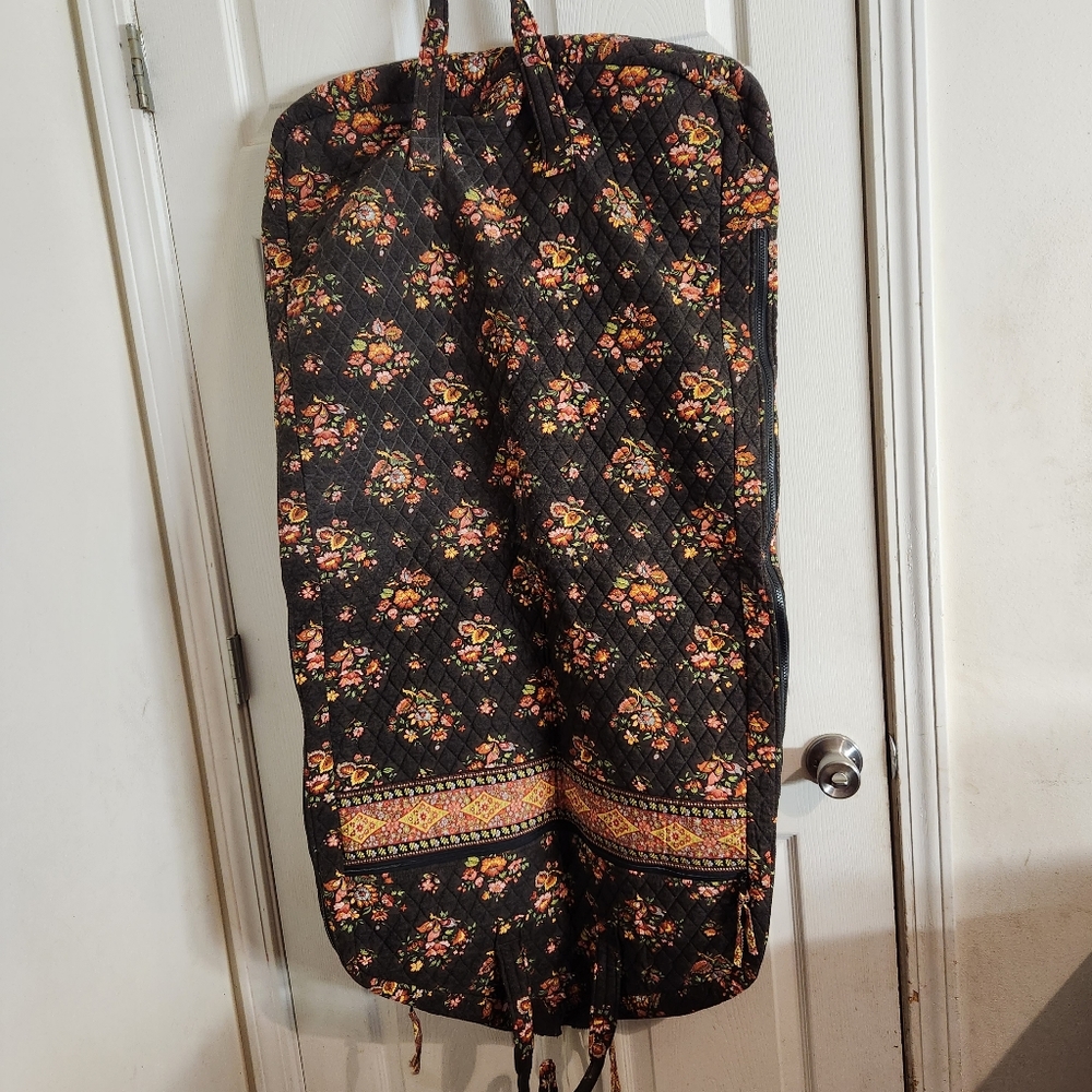 Vera Bradley Hanging Garment Bag Brown Florial Gem